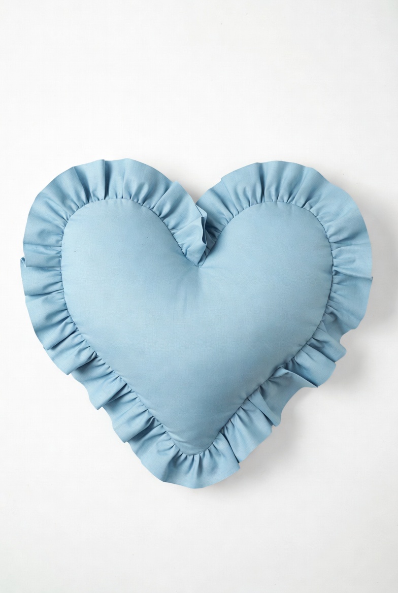 Baby Blue Heart Pillow